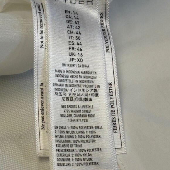 NWT Spyder Women's Gore Tex Ski Pants Size 14R White - Picture 5 of 6